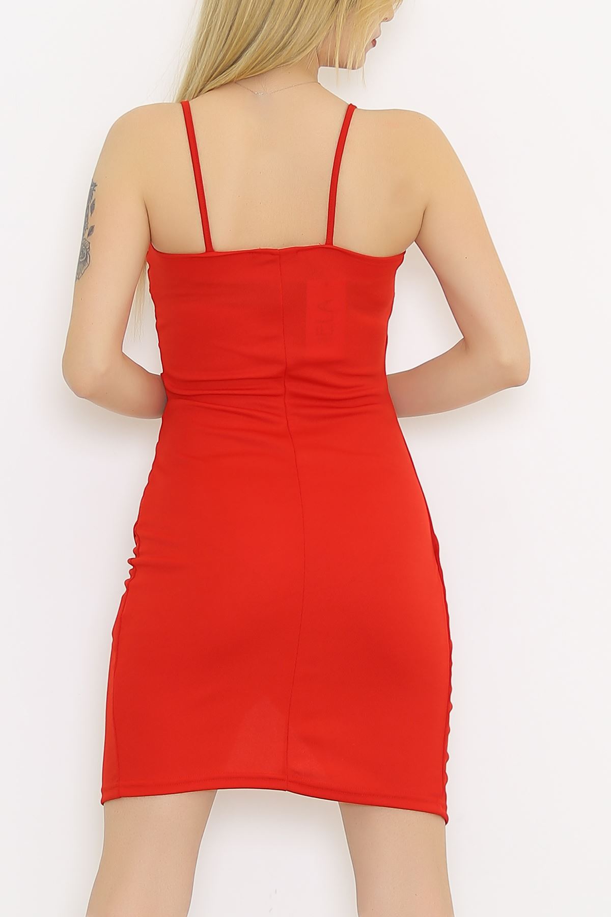 Krep Elbise Kırmızı - 581814.1592.