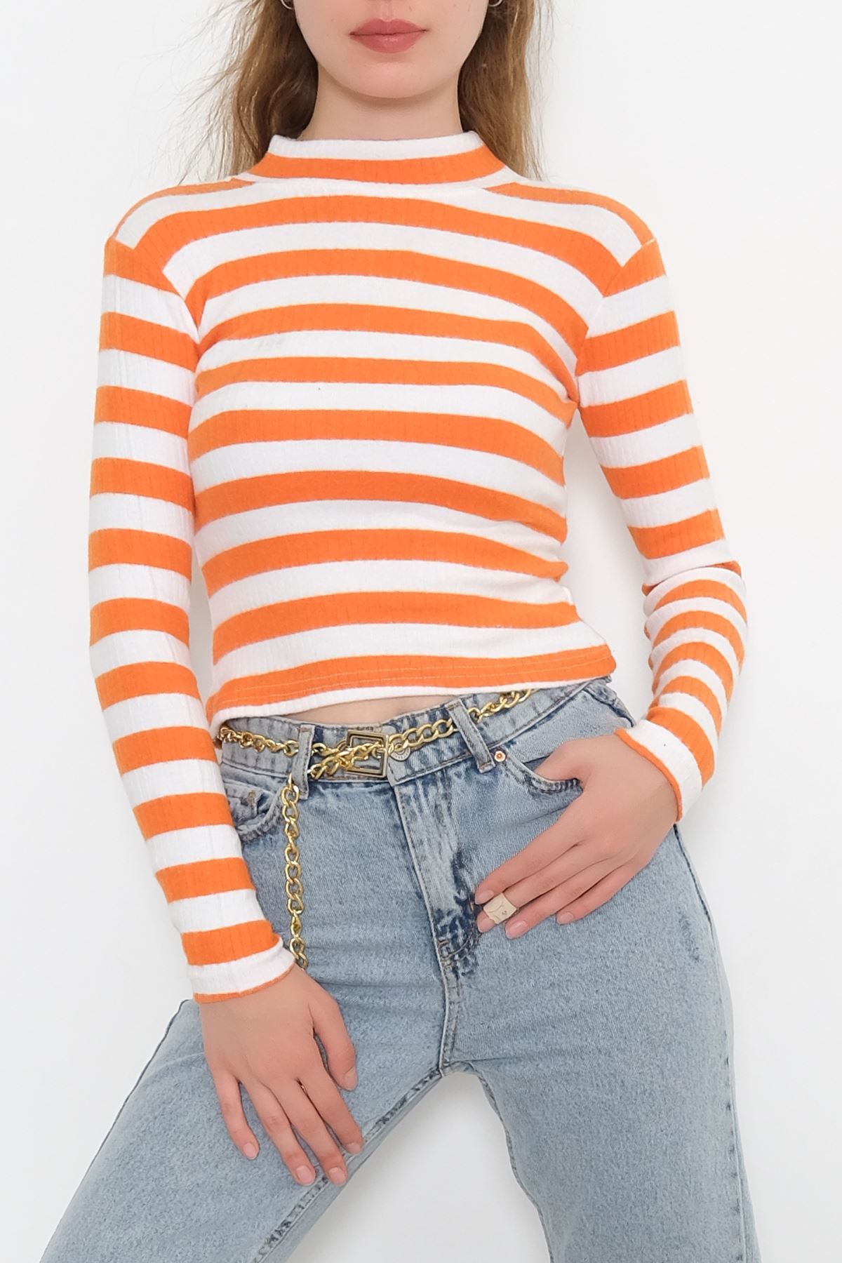 Yarım Balıkçı Crop Triko Lila - 885.1319.