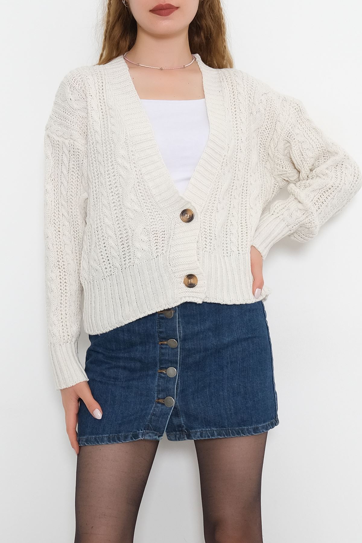 Pullu Gabardin Ceket Somon - 1273.1367.
