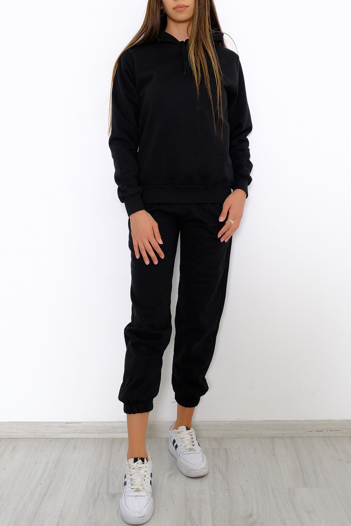 Şardonlu Jogger Eşofman Altı Siyah - 10249.275.