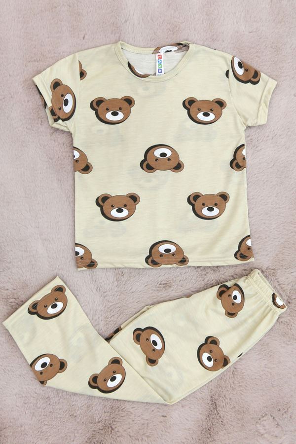 4-13 Yaş Çocuk Pijama Takımı Ayıkafa - 402.1287.