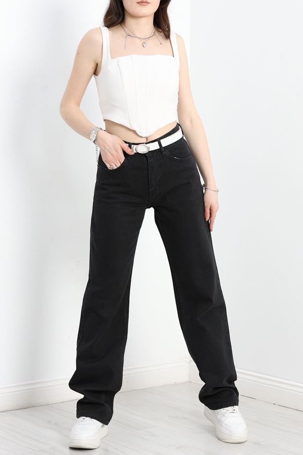 Straight Kesim Kot Pantolon Siyah - 30533.1975.