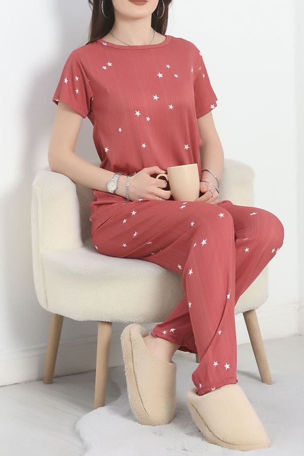 Alt Üst Aynı Pegasus Pijama Takımı Gülkurusu - 50419.1048.