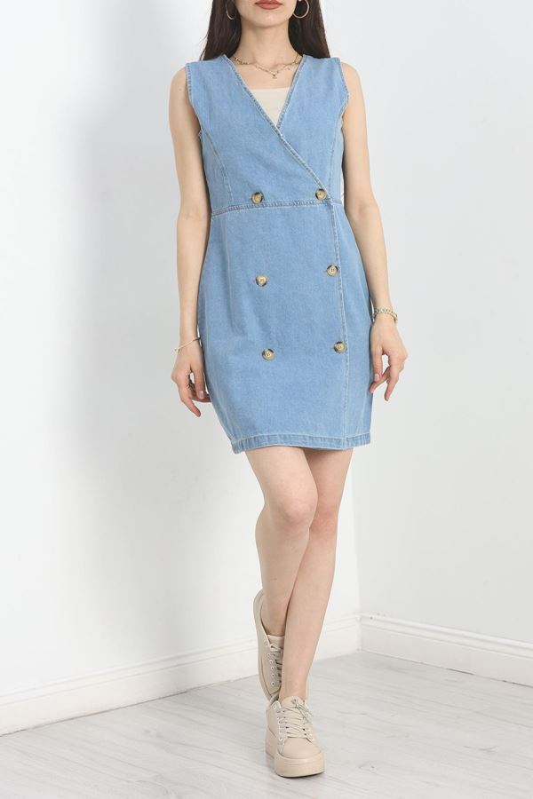 Denim Elbise Açıkmavi - 30670.1778.